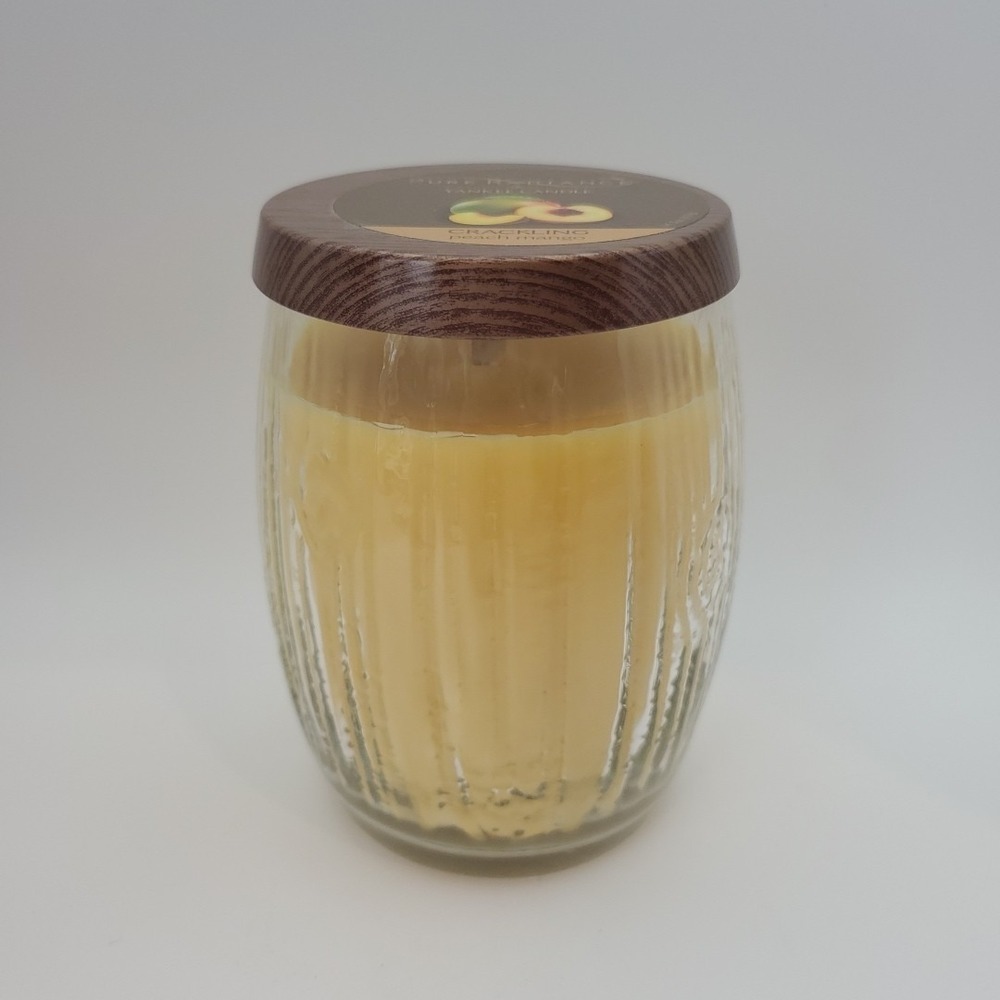 NEW Yankee Candle Pure Radiance RETIRED Crackling Peach Mango 14.5 oz Jar